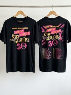 Sex Pistols 50 Years Of Punk North America Tour 2026 T-Shirt Reprint